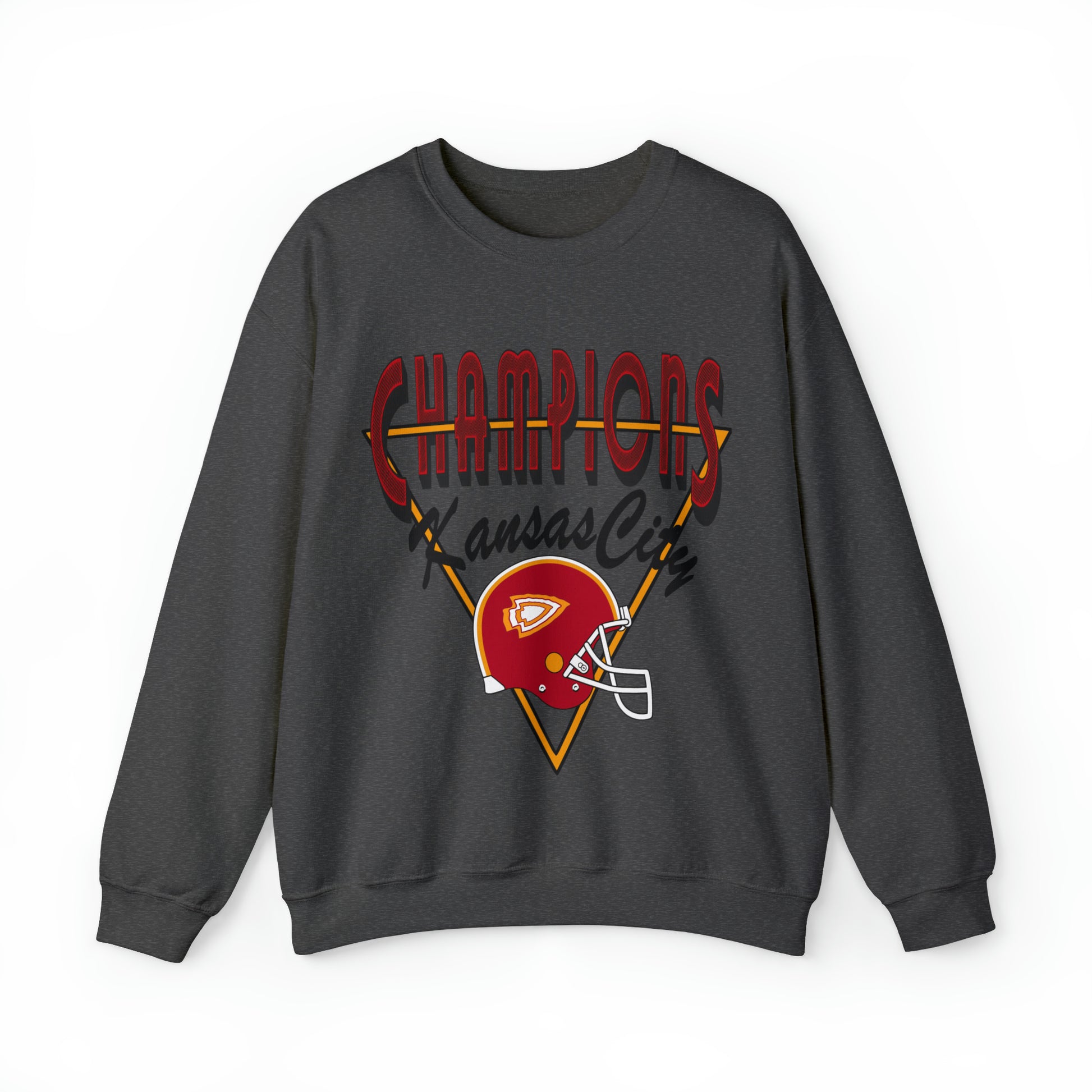 Vintage Kansas City Chiefs Champion Crewneck - Retro NFL Football Unisex Sweatshirt - Men's & Women's Oversized Apparel - Design 4