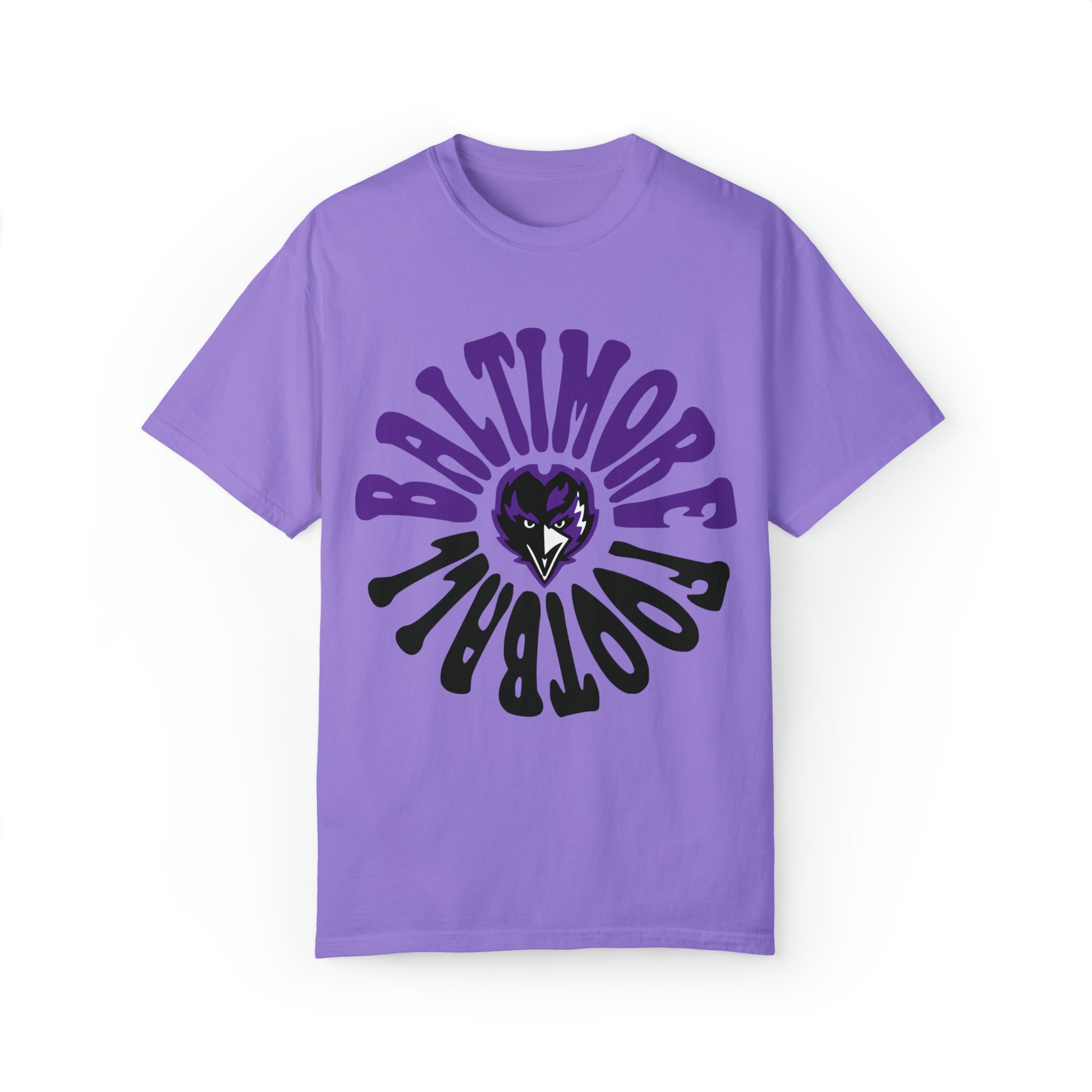 Baltimore Ravens T-Shirt - Vintage NFL Football Short Sleeve Tee Unisex Men's Women's Oversized Apparel - Design 2