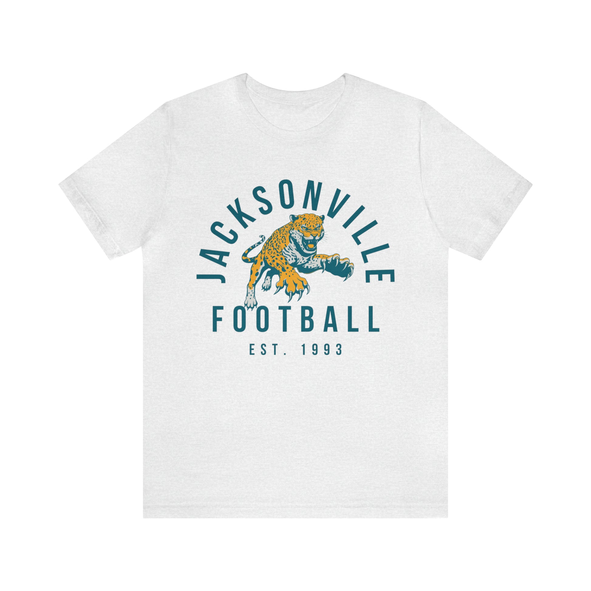 Vintage Jacksonville Jaguars T-Shirt - Retro NFL Football Short Sleeve Tee - Oversized Men's & Women's T-Shirt - Design 3