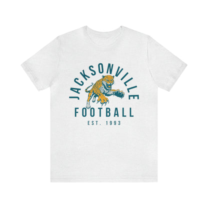 Vintage Jacksonville Jaguars T-Shirt - Retro NFL Football Short Sleeve Tee - Oversized Men's & Women's T-Shirt - Design 3