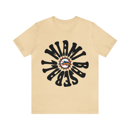 Retro Miami Baseball Throwback Tee - Vintage Baseball Unisex Short Sleeve T-Shirt