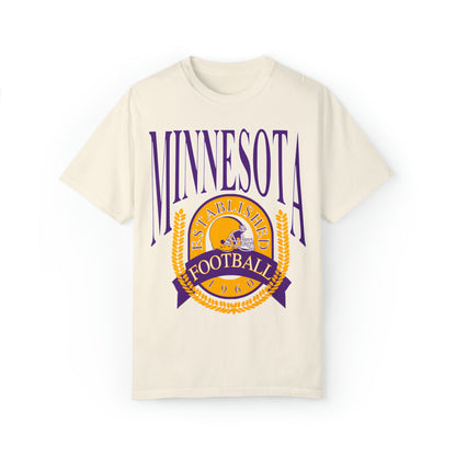 Comfort Colors Throwback Vintage Minnesota Vikings NFL Football Tee - Short Sleeve T-Shirt Unisex Men's Women's Oversized Apparel - Design 1