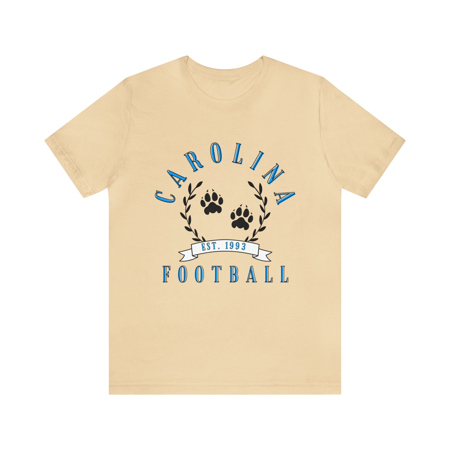 Vintage Carolina Panthers Short Sleeve T-Shirt - Retro NFL Apparel - Vintage Men's and Women's - Design 3