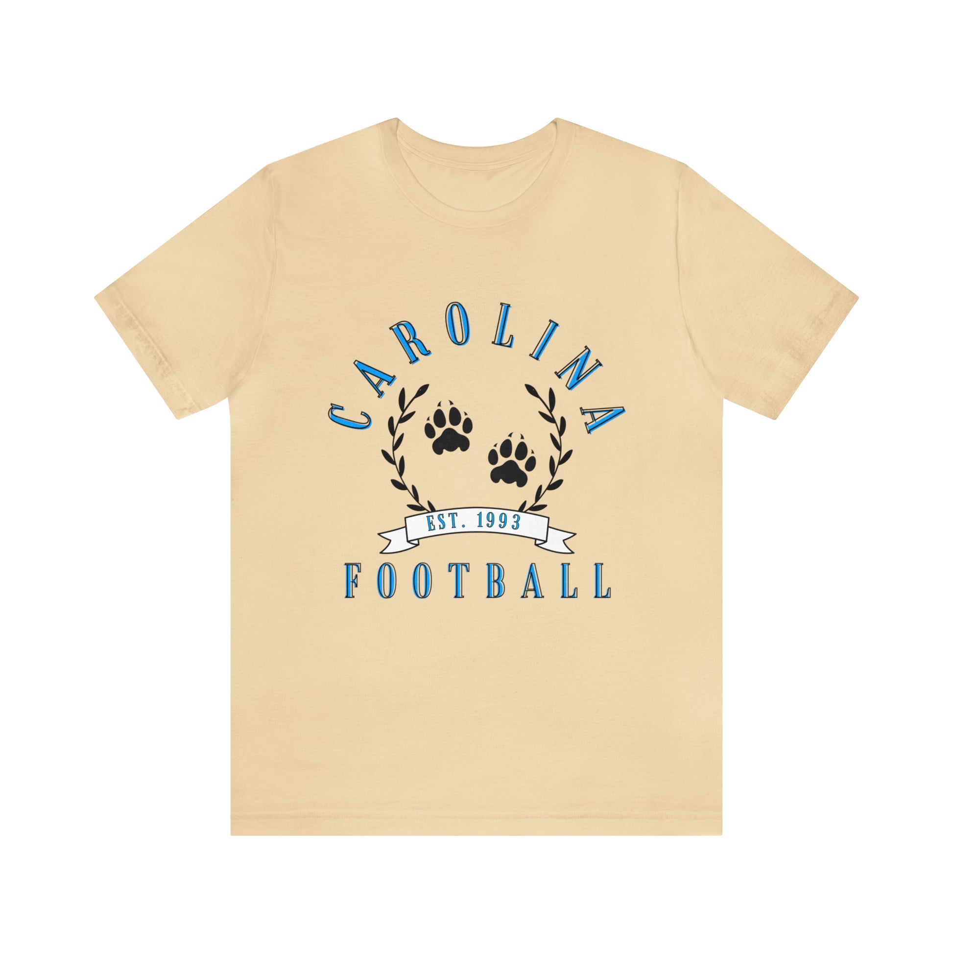 Vintage Carolina Panthers Short Sleeve T-Shirt - Retro NFL Apparel - Vintage Men's and Women's - Design 3