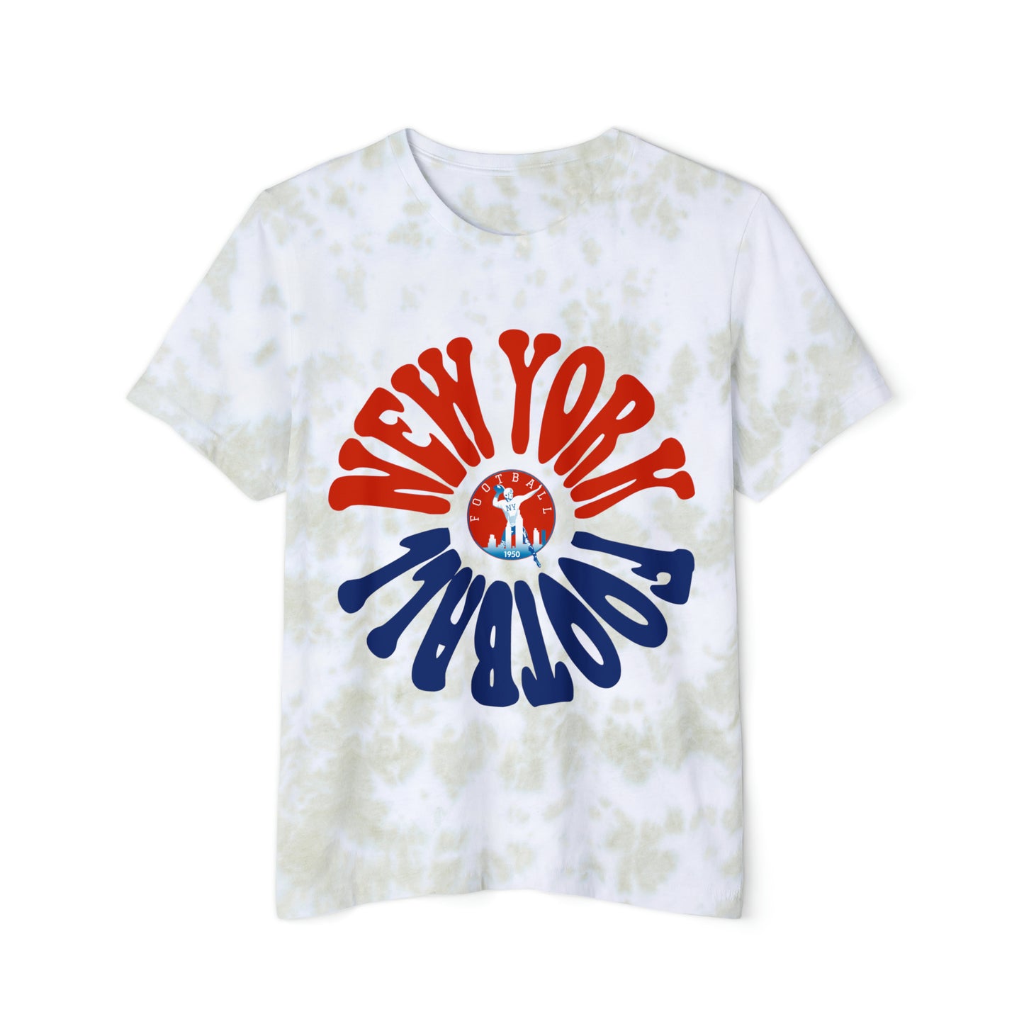Tie Dye Hippy Retro New York Giants Football Sweatshirt - Retro Style Football Crewneck - Men's & Women's Football Apparel