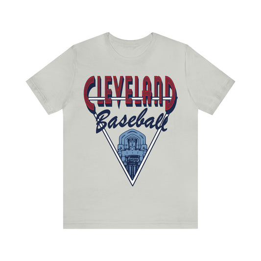 Vintage Cleveland Baseball Tee - CLE Short Sleeve T-Shirt - MLB Baseball Gear - Vintage Men's & Women's Apparel