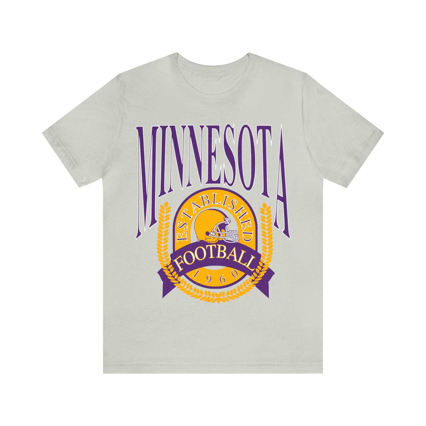 Throwback Vintage Minnesota Vikings Tee - 90's Short Sleeve T-Shirt - NFL Football Men's & Women's Apparel - Design 1