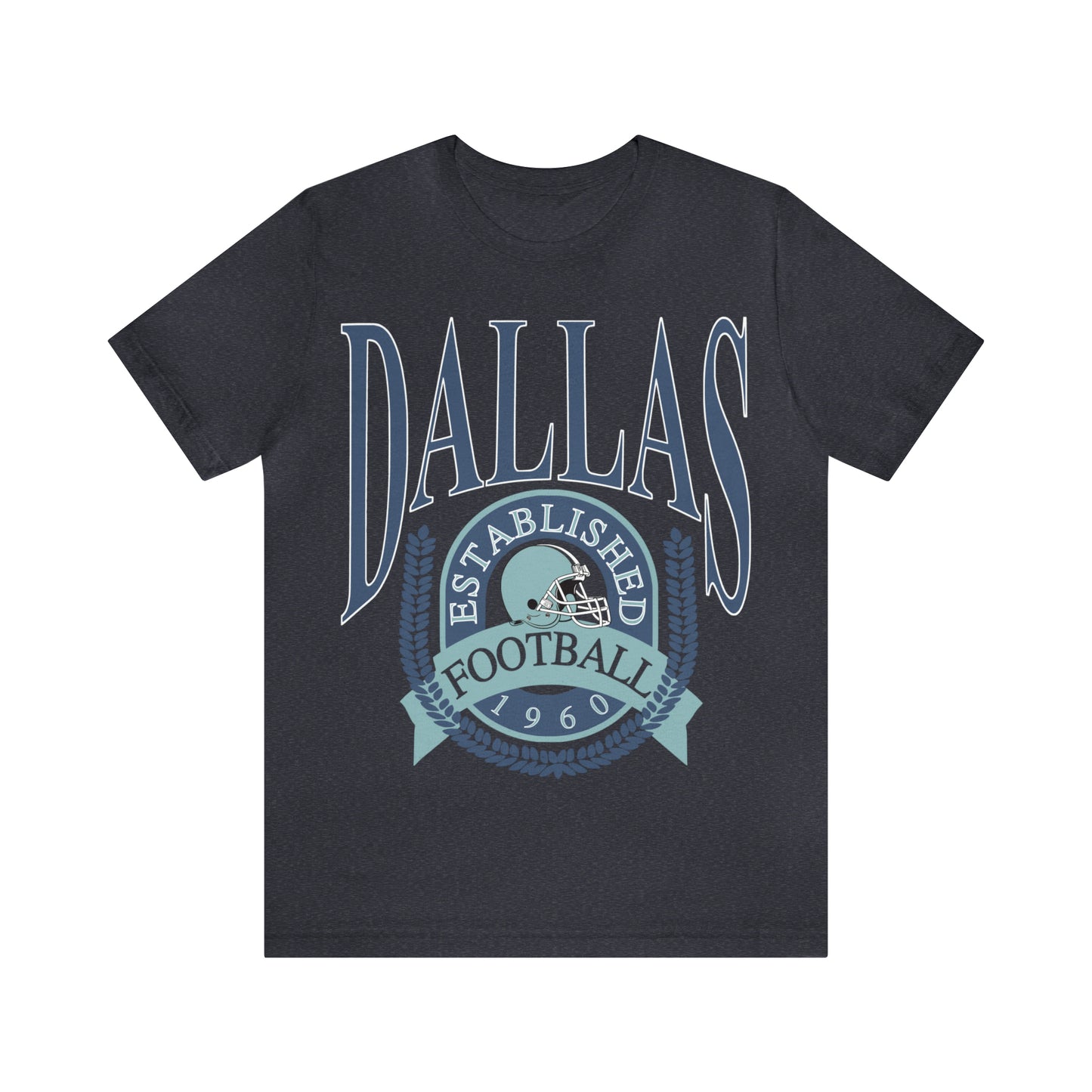 Throwback Dallas Cowboys Football Tee - Vintage Football T-Shirt - Short Sleeve Oversized Men's & Women's Unisex Apparel - Design 1