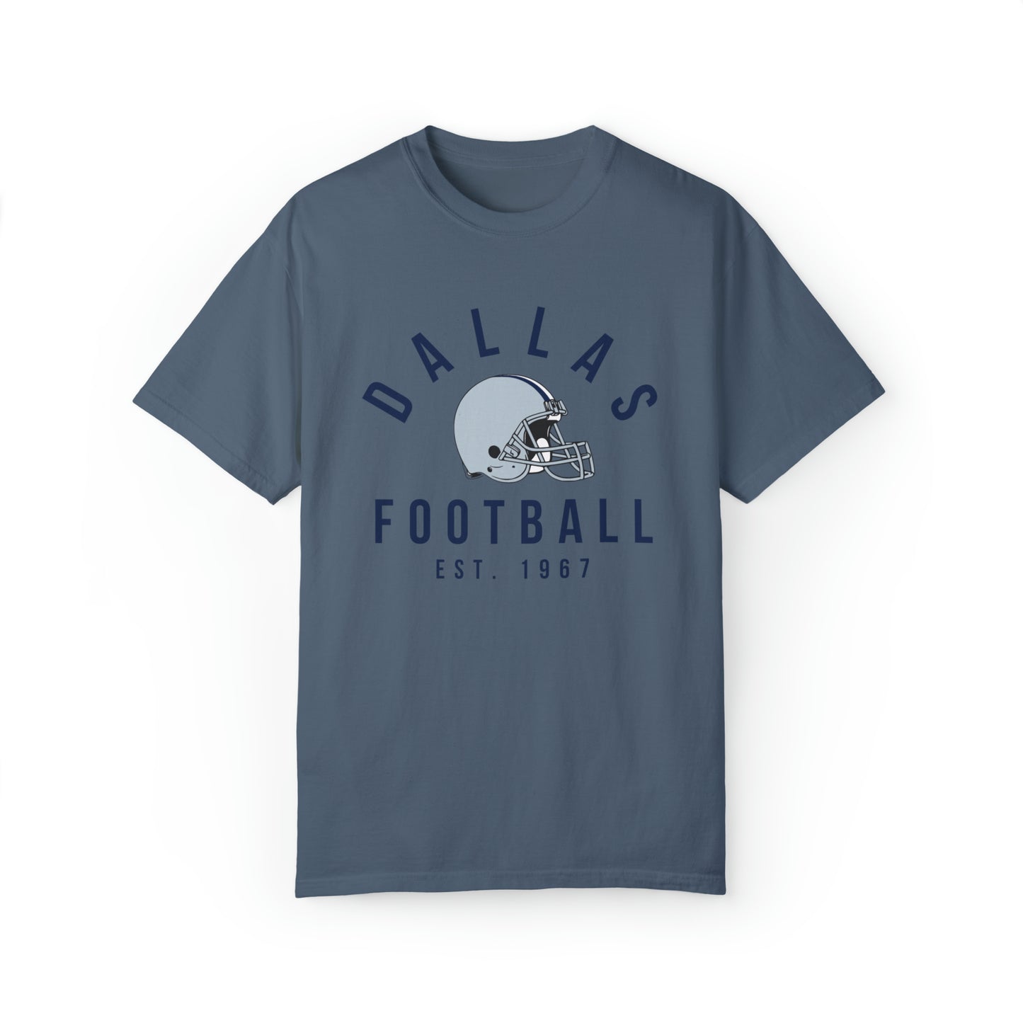 Comfort Colors Dallas Cowboys Football Tee - Short Sleeve T-Shirt Men's Women's Apparel - Design 3