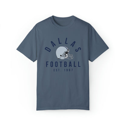 Comfort Colors Dallas Cowboys Football Tee - Short Sleeve T-Shirt Men's Women's Apparel - Design 3