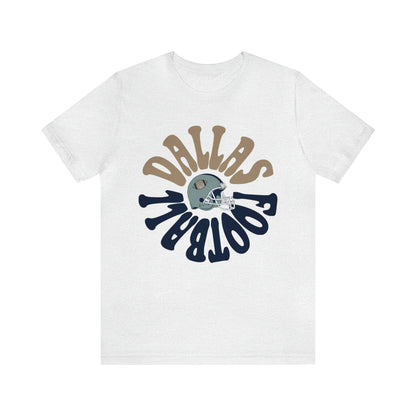 Hippy Dallas Cowboys Football Tee - Vintage Football T-Shirt - Short Sleeve Oversized Men's & Women's Unisex Apparel - Design 2