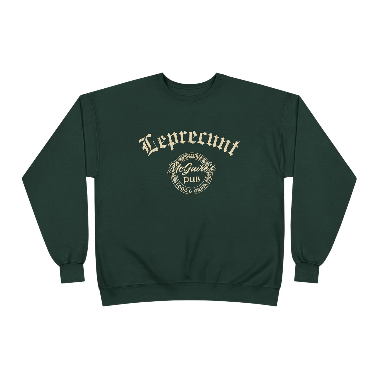 Faded Men's Unisex McGuire's Pub Sweatshirt — Faded Leprecunt Irish Pub St. Patrick's Day Crewneck