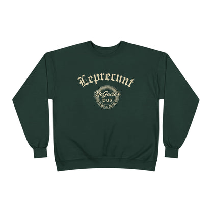 Faded Men's Unisex McGuire's Pub Sweatshirt — Faded Leprecunt Irish Pub St. Patrick's Day Crewneck