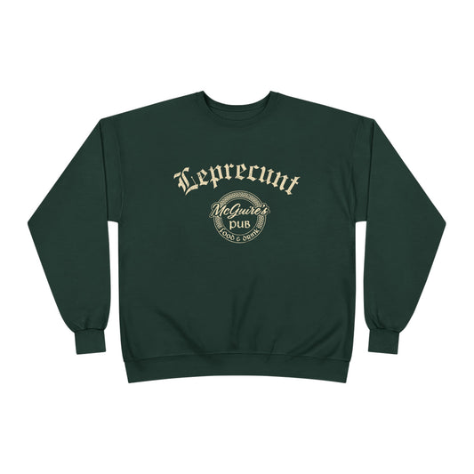 Faded Men's Unisex McGuire's Pub Sweatshirt — Faded Leprecunt Irish Pub St. Patrick's Day Crewneck