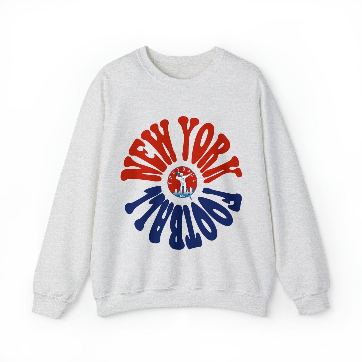 Hippy New York Giants Football Sweatshirt - Retro Style Football Crewneck - Men's & Women's Football Apparel