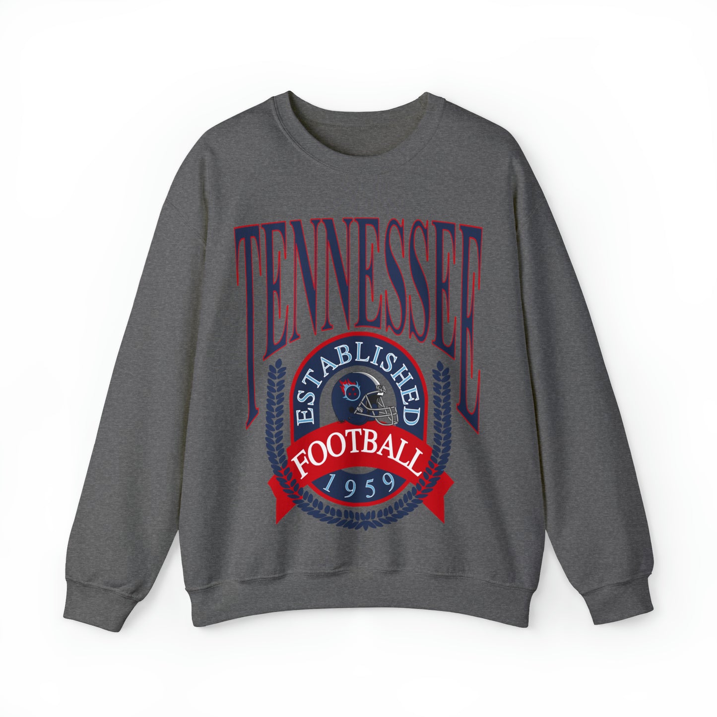 Throwback Tennessee Titans Crewneck Sweatshirt - Vintage Men's & Women's Oversized Unisex Football Apparel - Design 1