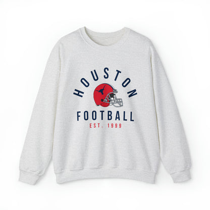 Vintage Houston Texans Crewneck - Vintage Style Football Sweatshirt - Men's Women's Unisex Apparel - Design 1