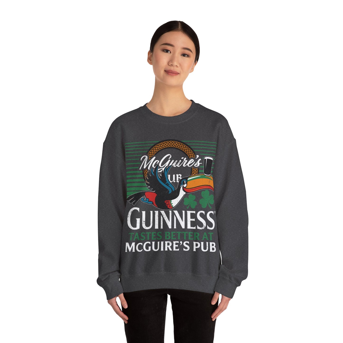 Guinness McGuire's Pub Sweatshirt — Irish Pub St. Patrick's Day Crewneck
