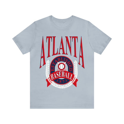 90's Atlanta Baseball Soft T-Shirt - Retro Unisex Short Sleeve Tee