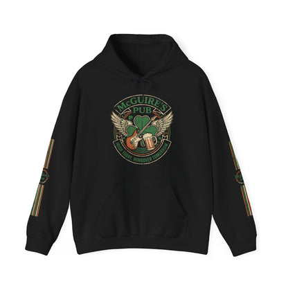 Rock N Roll McGuire's Pub Hoodie — Vintage Irish Pub Logo Sweatshirt