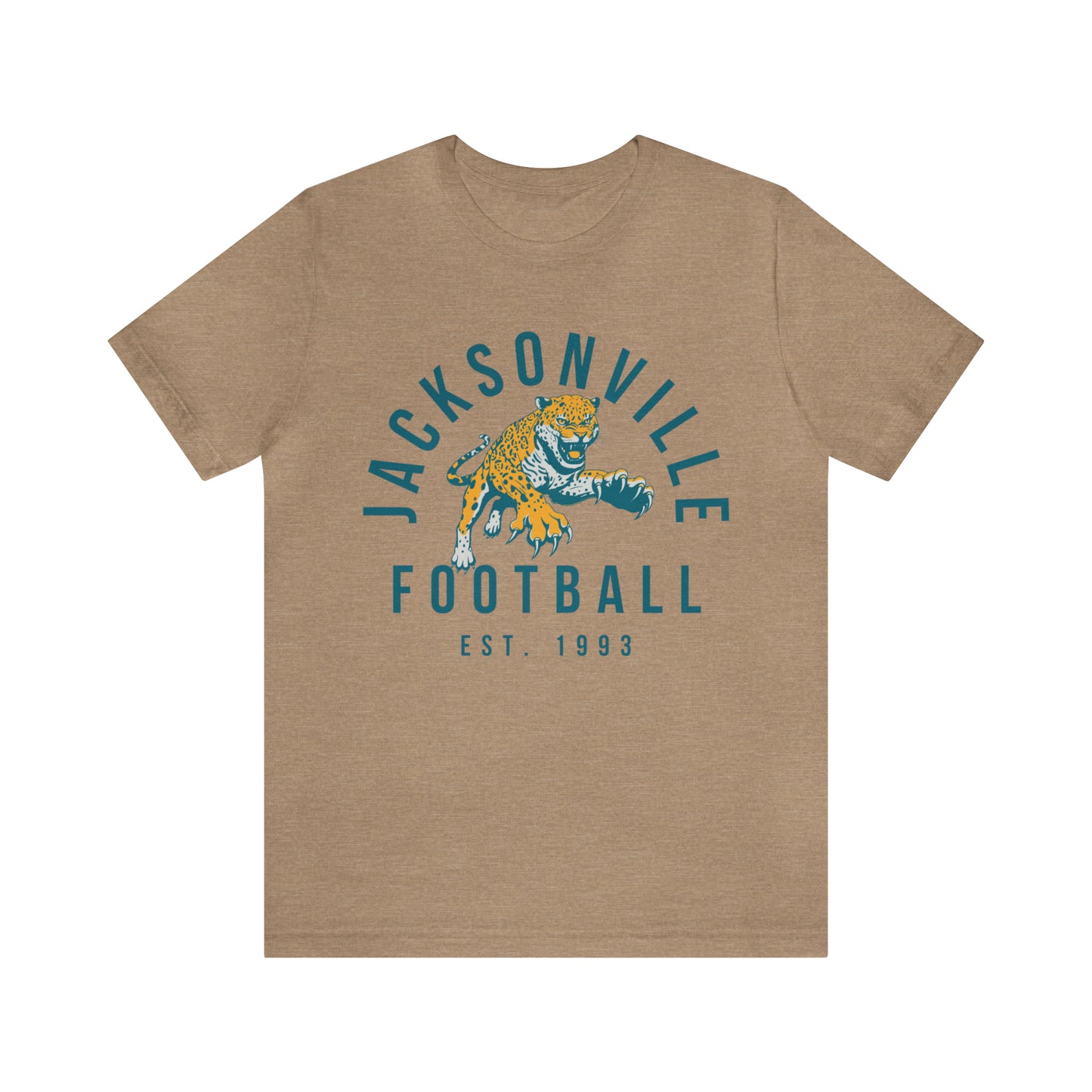 Vintage Jacksonville Jaguars T-Shirt - Retro NFL Football Short Sleeve Tee - Oversized Men's & Women's T-Shirt - Design 3