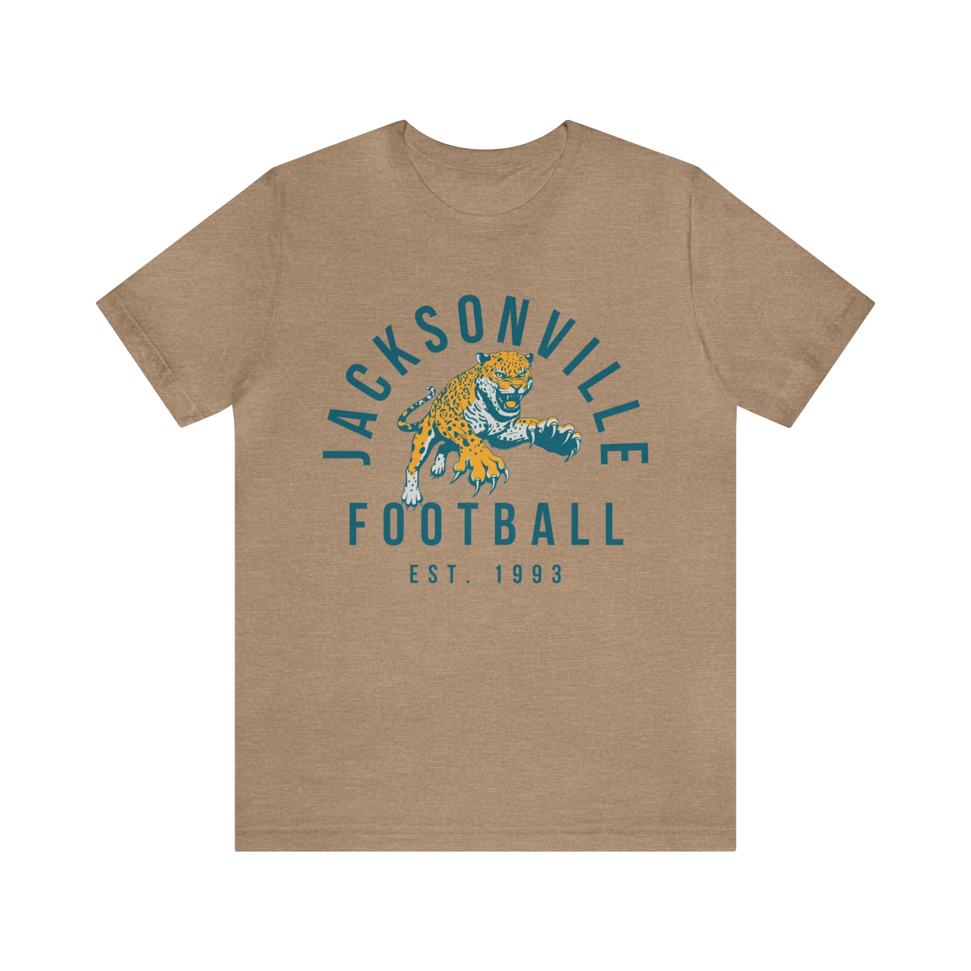 Vintage Jacksonville Jaguars T-Shirt - Retro NFL Football Short Sleeve Tee - Oversized Men's & Women's T-Shirt - Design 3