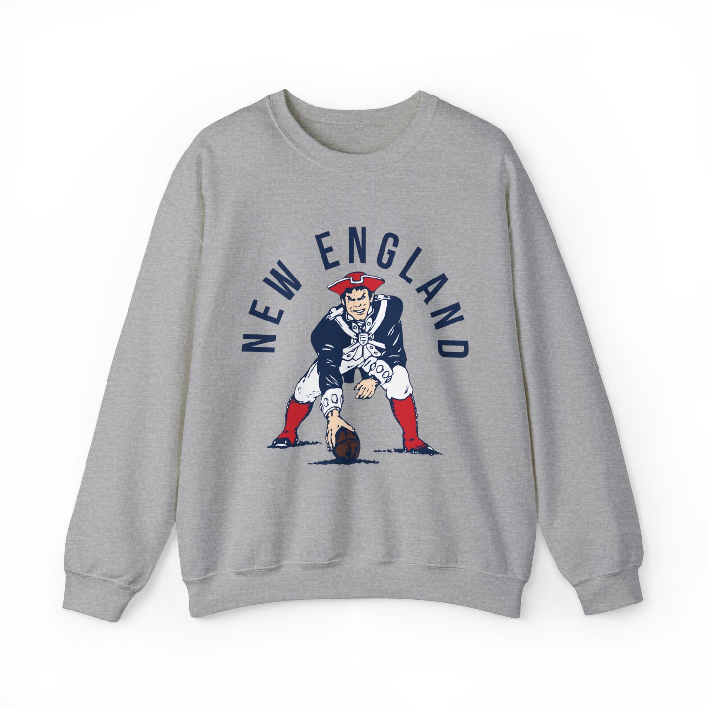 Throwback New England Patriots Sweatshirt - Vintage Style Football Crewneck - Men's & Women's Football Apparel