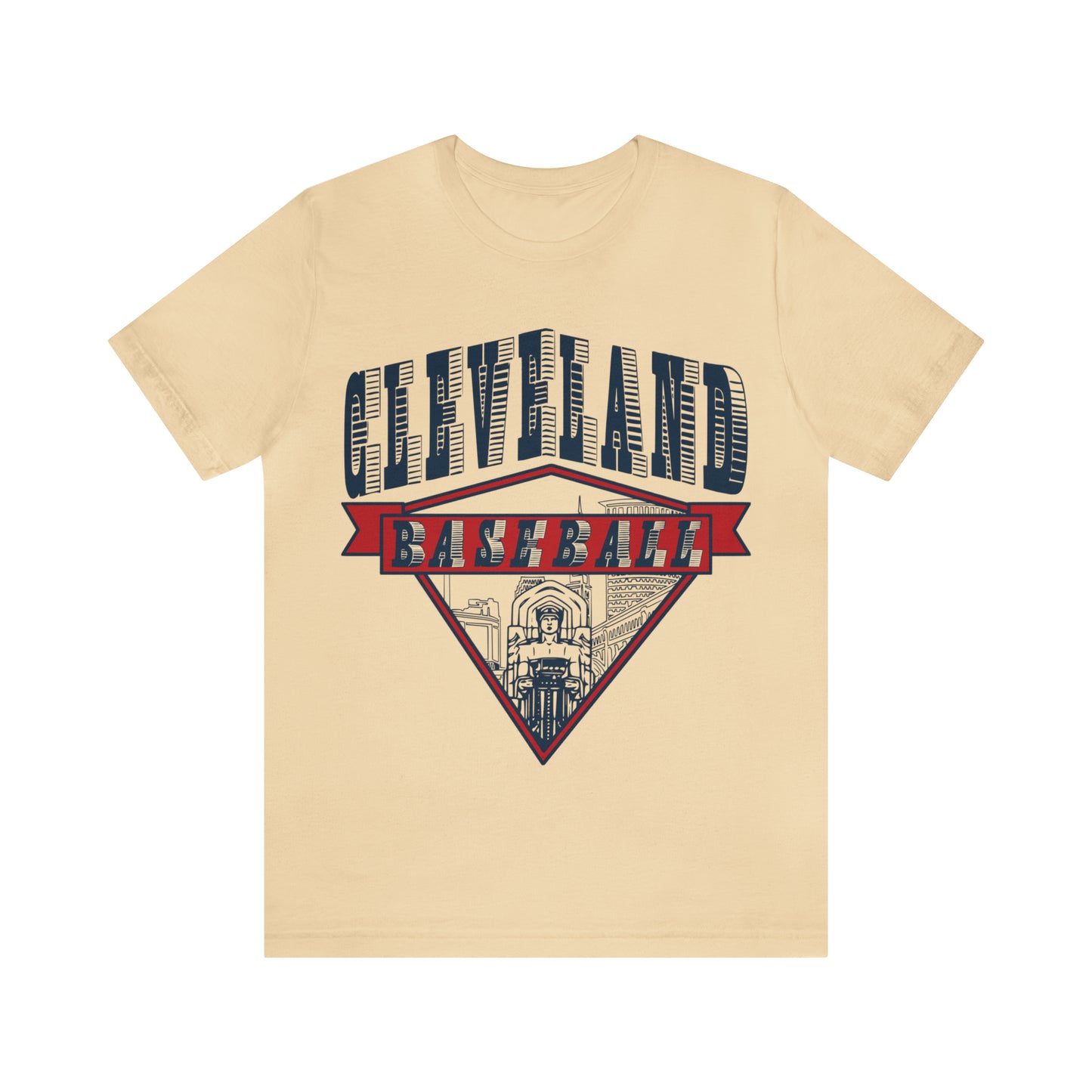 Vintage Cleveland Baseball Bridge Tee - Retro Unisex Short Sleeve T-Shirt