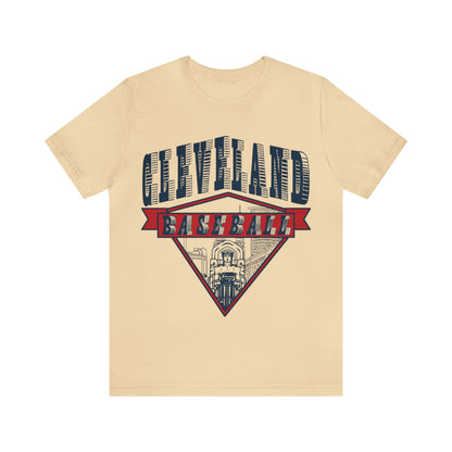 Vintage Cleveland Baseball Bridge Tee - Retro Unisex Short Sleeve T-Shirt