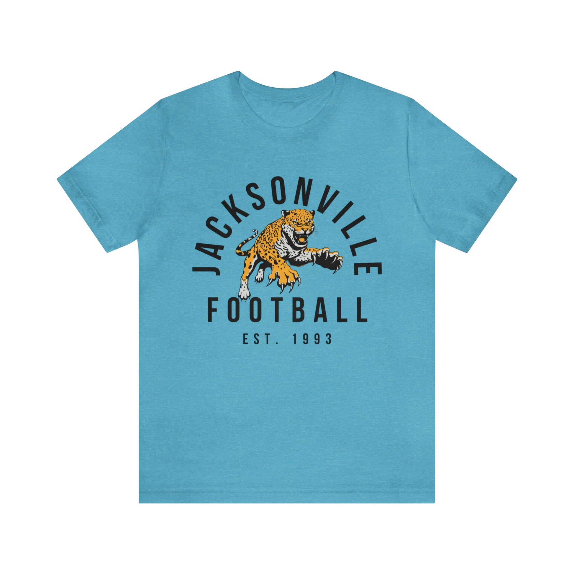 Vintage Jacksonville Jaguars T-Shirt - Retro NFL Football Short Sleeve Tee - Oversized Men's & Women's T-Shirt - Design 3