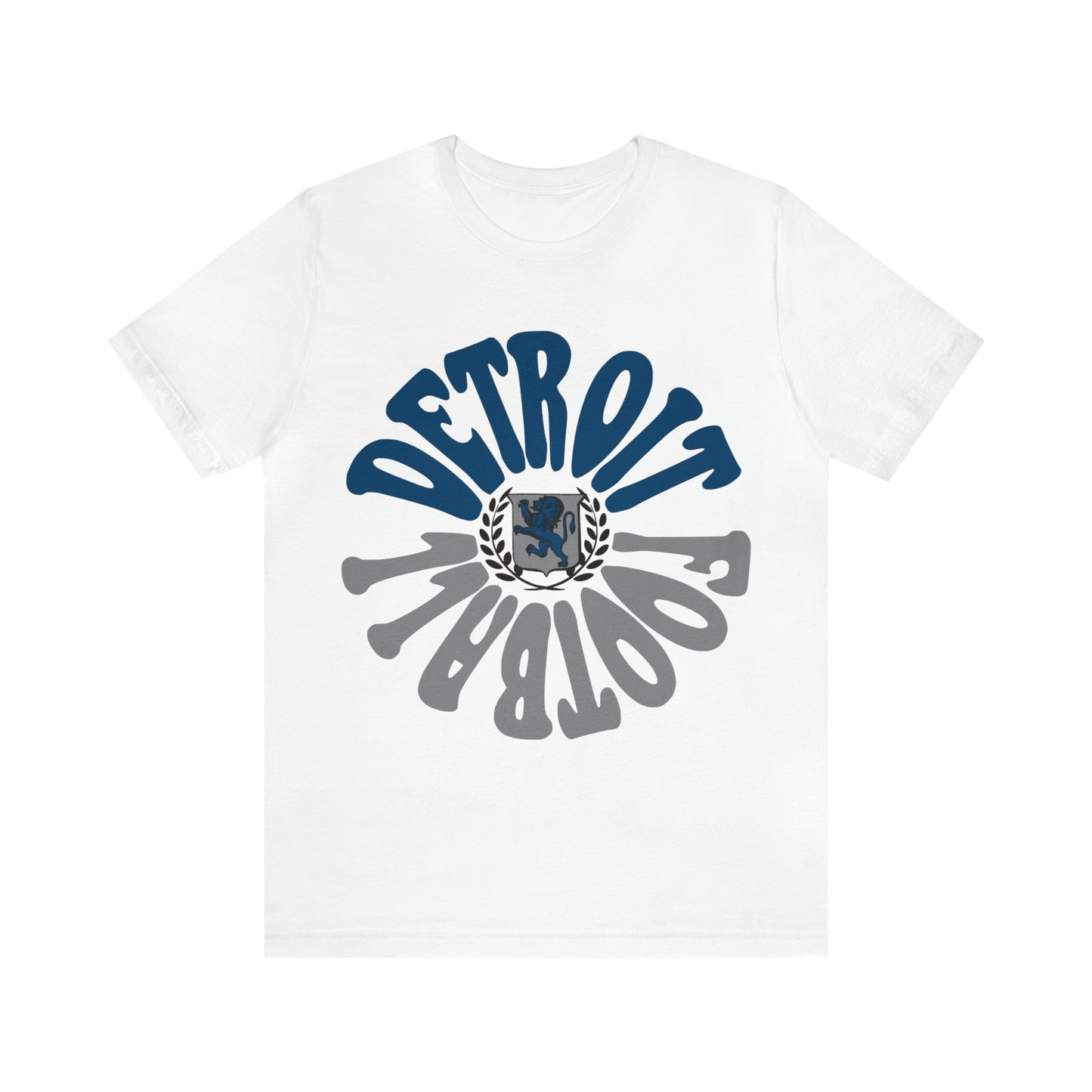 Hippy Style Detroit Lions Football Short Sleeve T-Shirt - Men's & Women's Oversized Tee - Design 2