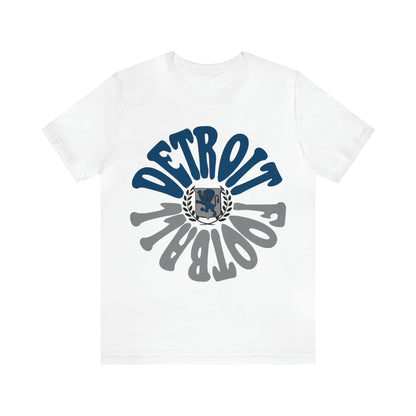 Hippy Style Detroit Lions Football Short Sleeve T-Shirt - Men's & Women's Oversized Tee - Design 2