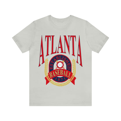 90's Atlanta Baseball Soft T-Shirt - Retro Unisex Short Sleeve Tee