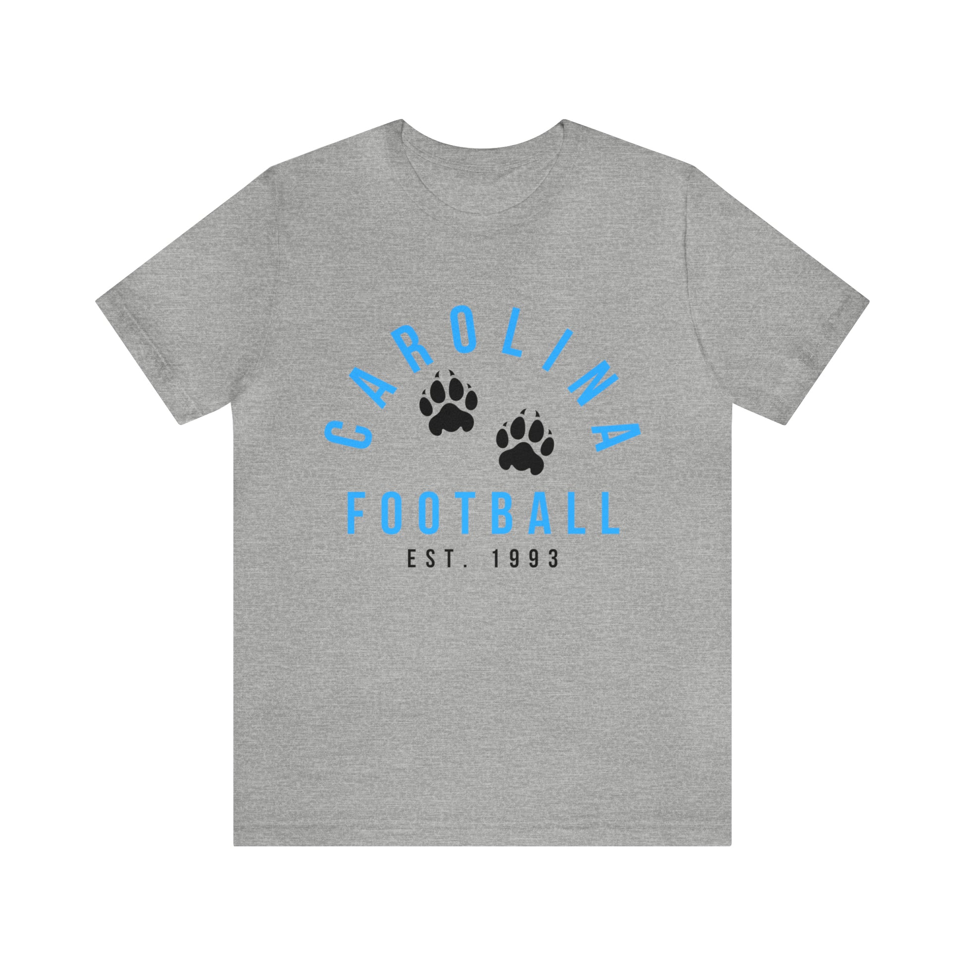 Vintage Carolina Panthers T-Shirt - Retro Short Sleeve Tee NFL Football Oversized Apparel - Vintage Men's and Women's - Design 4 gray