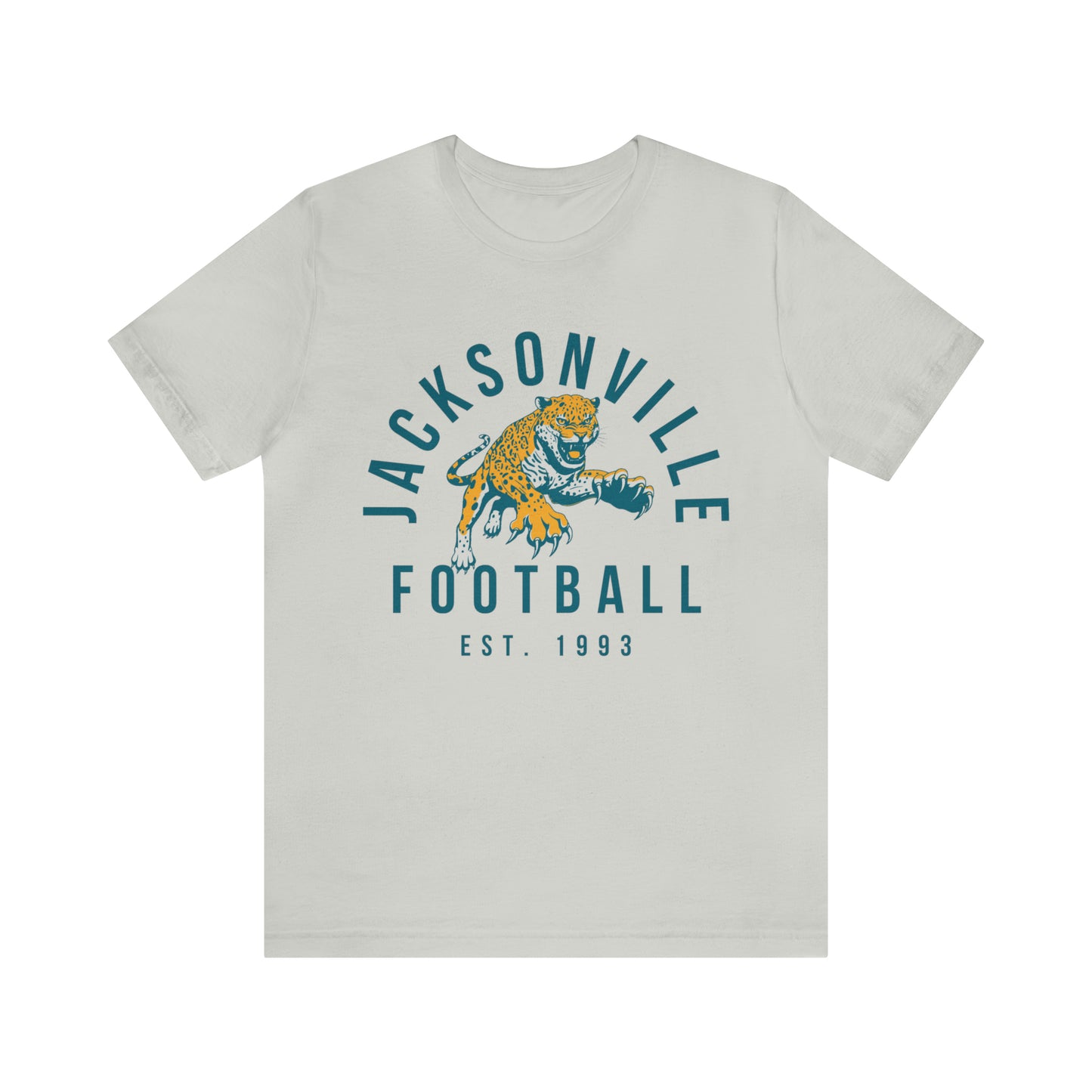 Vintage Jacksonville Jaguars T-Shirt - Retro NFL Football Short Sleeve Tee - Oversized Men's & Women's T-Shirt - Design 3