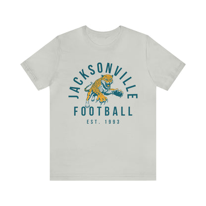 Vintage Jacksonville Jaguars T-Shirt - Retro NFL Football Short Sleeve Tee - Oversized Men's & Women's T-Shirt - Design 3