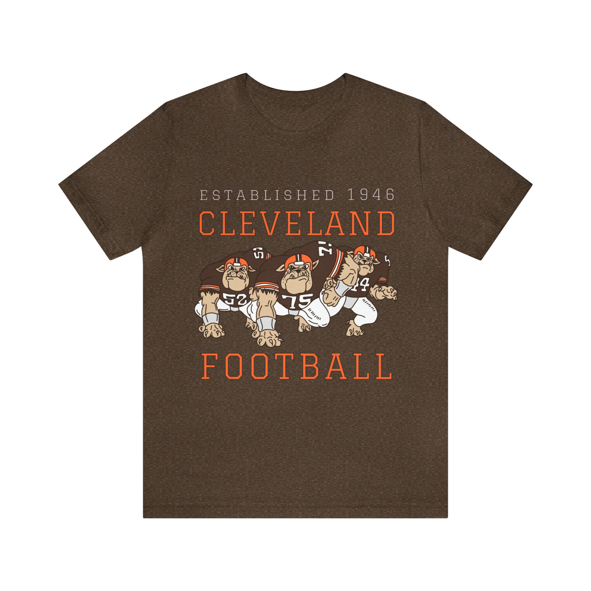 Dawg Pound Cleveland Browns T-Shirt - Vintage Cleveland Browns NFL Football Short Sleeve Tee - Retro Fan Gear Apparel Teem - Design 6