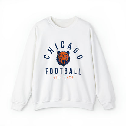 Vintage Chicago Bears Crewneck Sweatshirt - Throwback NFL Football Oversized Men's & Women's Crewneck - Design 4