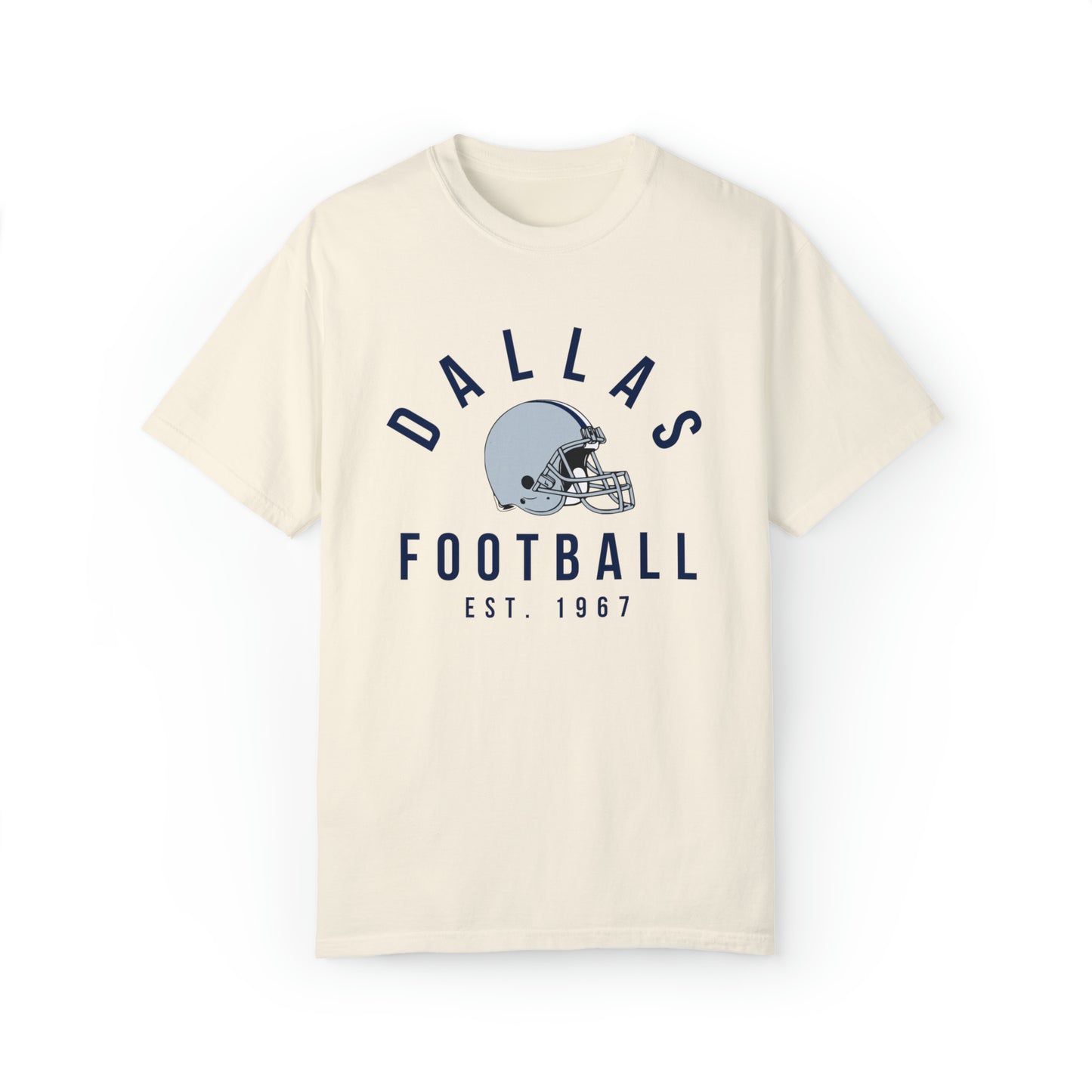 Comfort Colors Dallas Cowboys Football Tee - Short Sleeve T-Shirt Men's Women's Apparel - Design 3