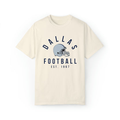 Comfort Colors Dallas Cowboys Football Tee - Short Sleeve T-Shirt Men's Women's Apparel - Design 3