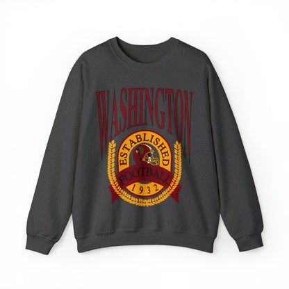 90's Washington Redskins Crewneck - Vintage Football Sweatshirt - Retro Commanders 70's, 80's, 90's - Design 1