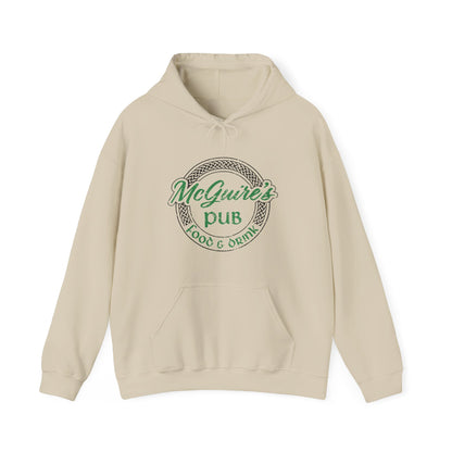 Men's Unisex Faded Logo Pub Hoodie — Vintage Irish Pub Logo Sweatshirt