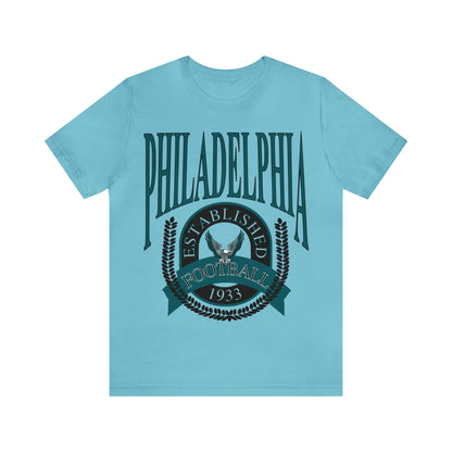 Throwback Vintage Philadelphia Eagles Tee - 90's Short Sleeve T-Shirt - NFL Football Men's & Women's Apparel - Design 1