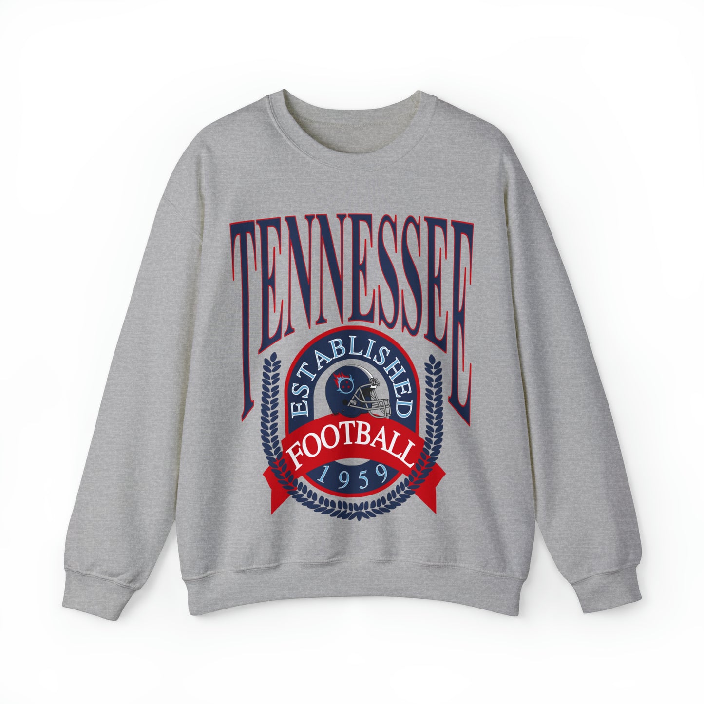 Throwback Tennessee Titans Crewneck Sweatshirt - Vintage Men's & Women's Oversized Unisex Football Apparel - Design 1