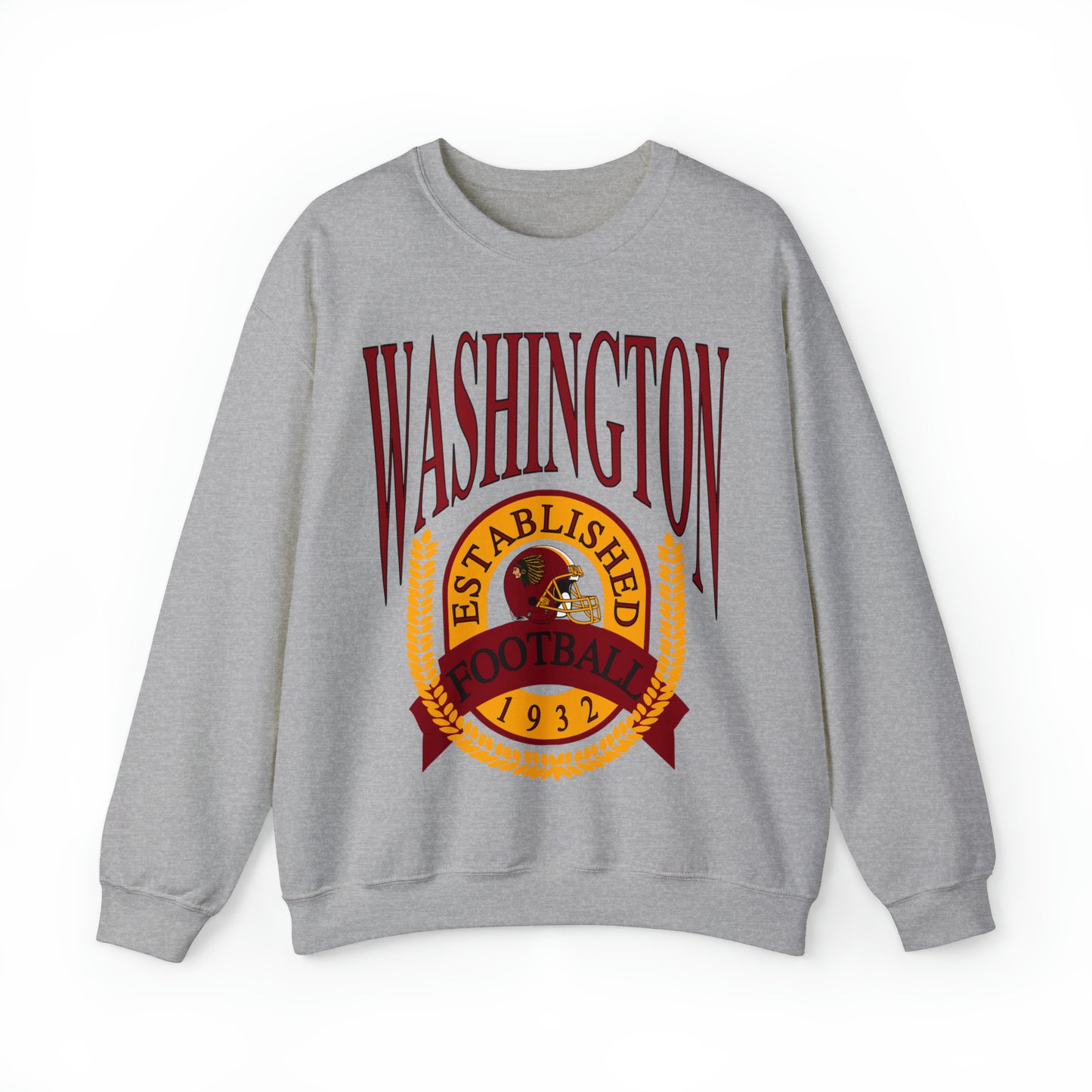 90's Washington Redskins Crewneck - Vintage Football Sweatshirt - Retro Commanders 70's, 80's, 90's - Design 1