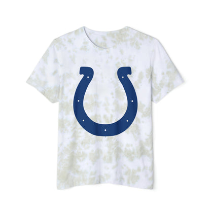 Tie Dye Vintage Indianapolis Colts Short Sleeve T-Shirt - Retro Style Football Tee - Men's & Women's - Design 3