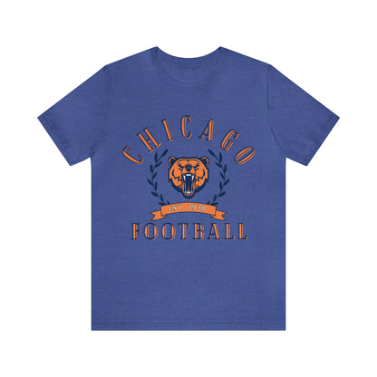 Vintage Chicago Bears Short Sleeve T-Shirt - Throwback NFL Football Men's & Women's Oversized Tee - Design 3