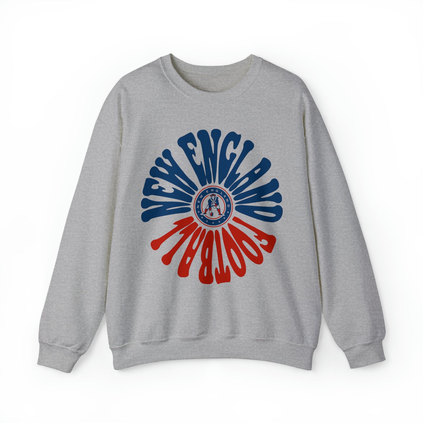 Retro New England Patriots Sweatshirt - Vintage Style Football Crewneck - Men's & Women's Football Apparel
