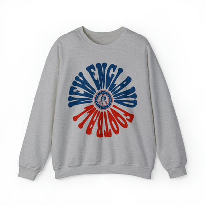 Retro New England Patriots Sweatshirt - Vintage Style Football Crewneck - Men's & Women's Football Apparel