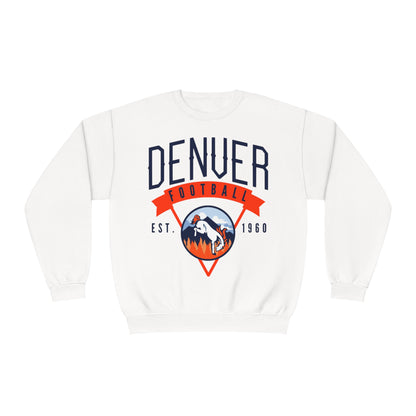 Vintage Denver Broncos Crewneck Sweatshirt - Hippy Colorado Football Apparel - Men's & Women's Unisex Sizing